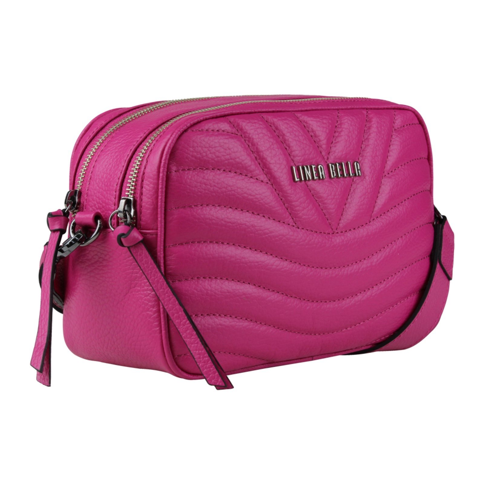Bolsa Feminina em couro Linea Bella 5211 Rosa