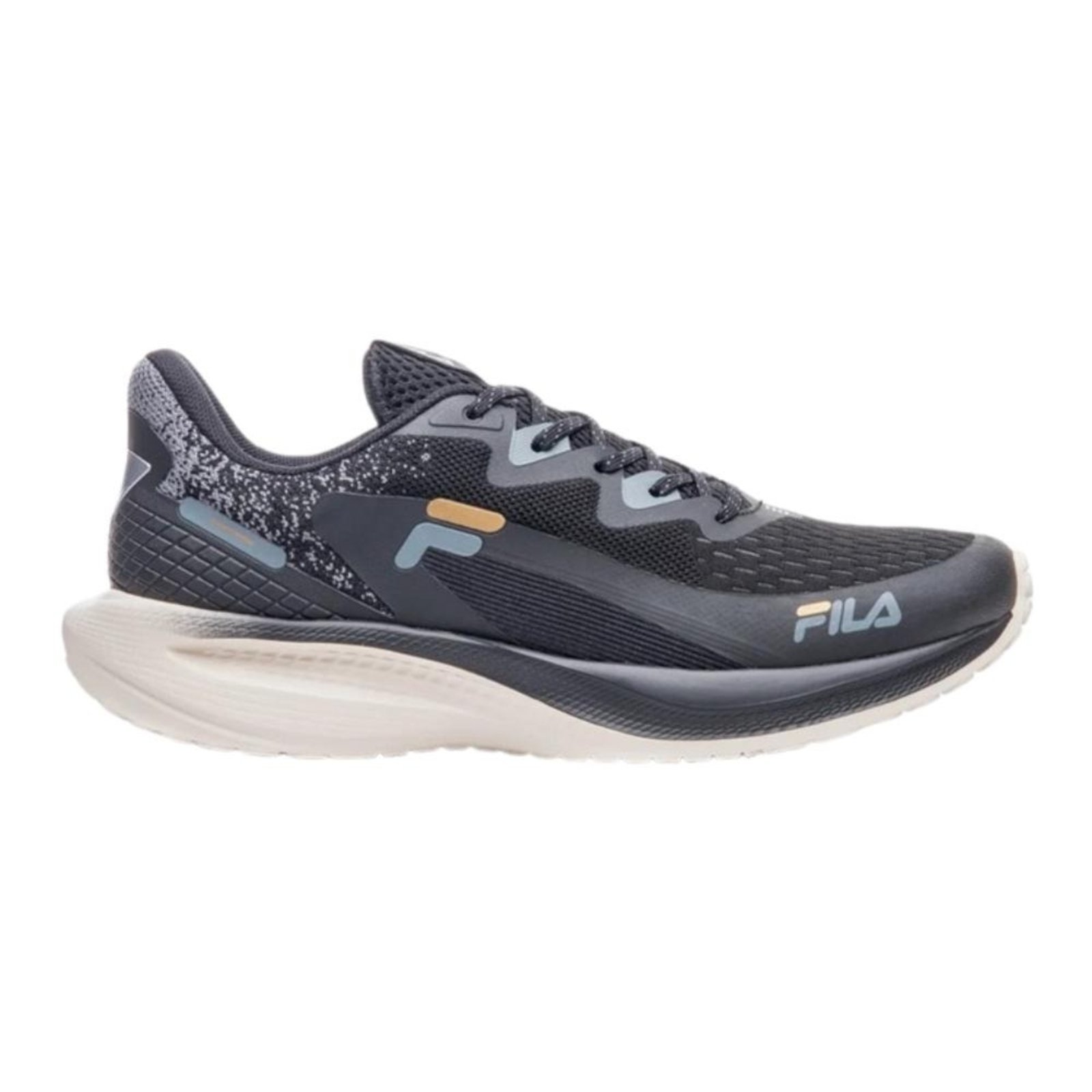 Vista 2 Tênis Fila Spritz Masculino grafite/dourado preto Fila preto