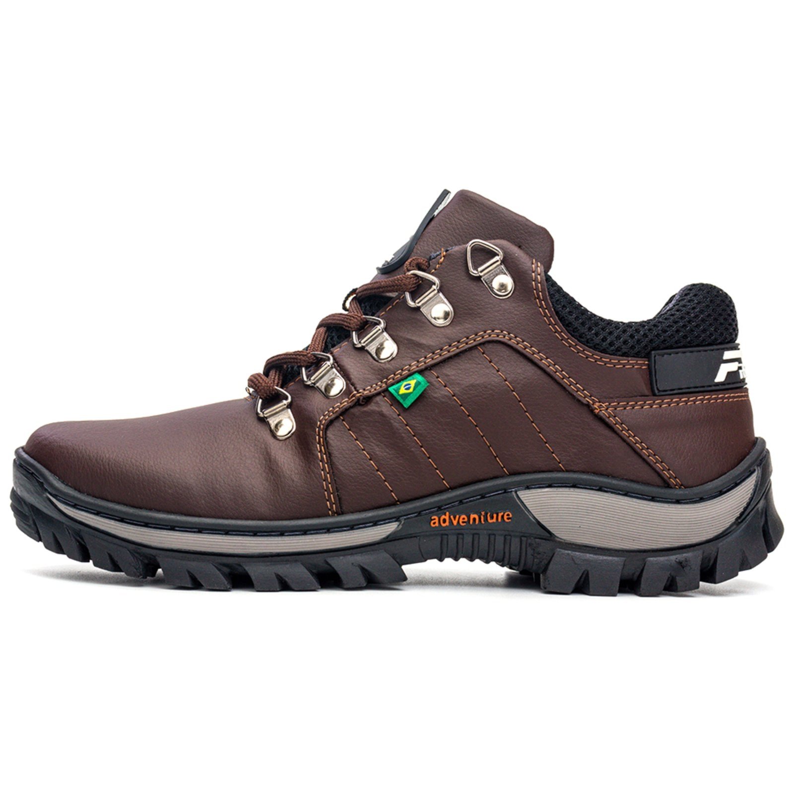 Bota Masculina Lavini Coturno de Segurança Tenis Adventure Café