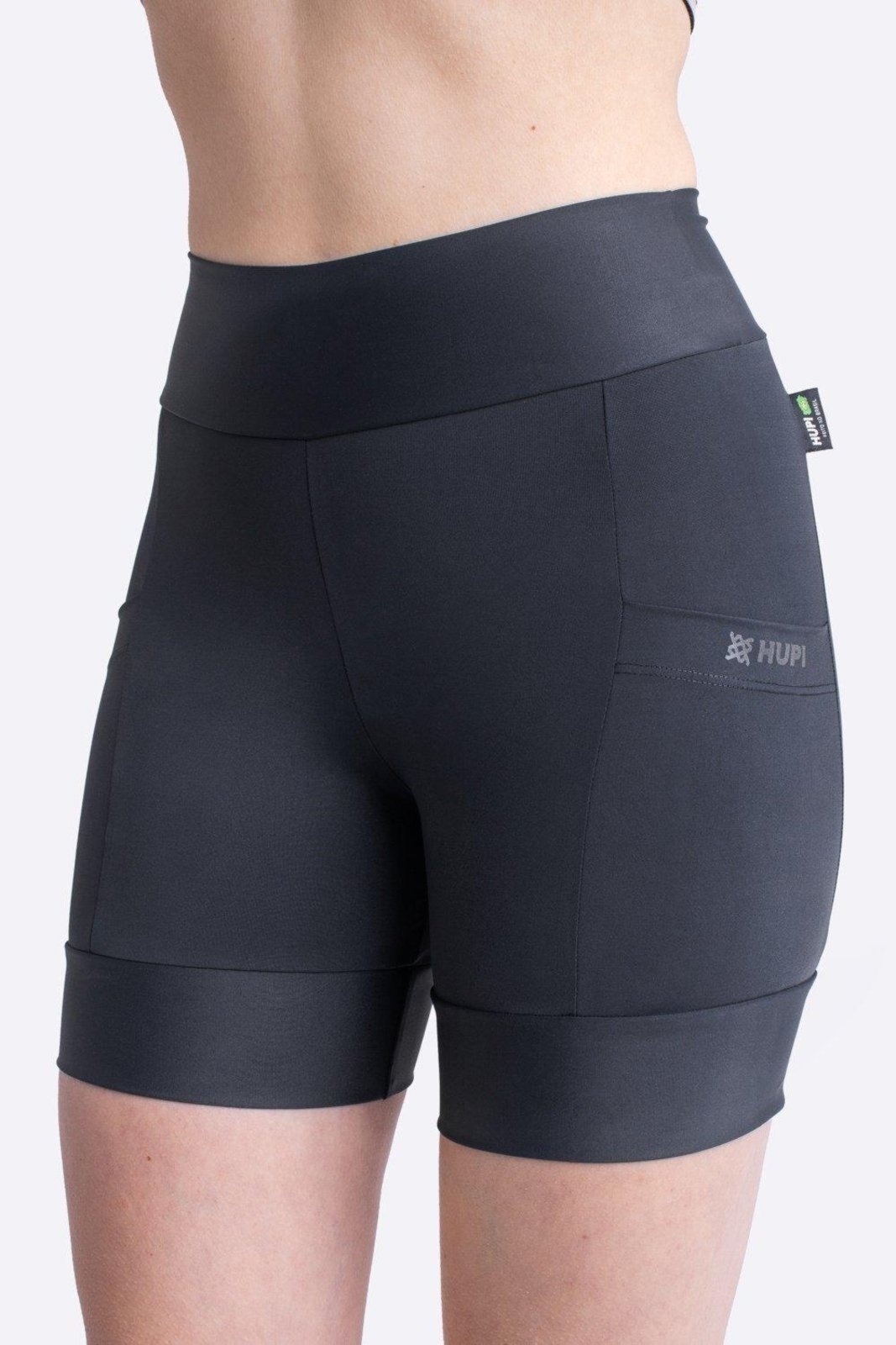 Bermuda de Compressao Feminina HUPI Run Curta Preto
