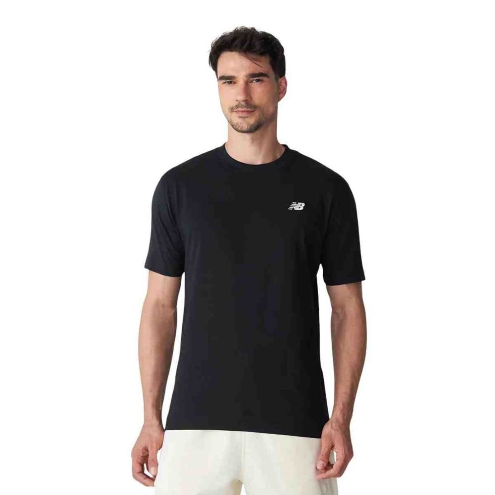 Camiseta Masculina New Balance Essentials Sl Preta