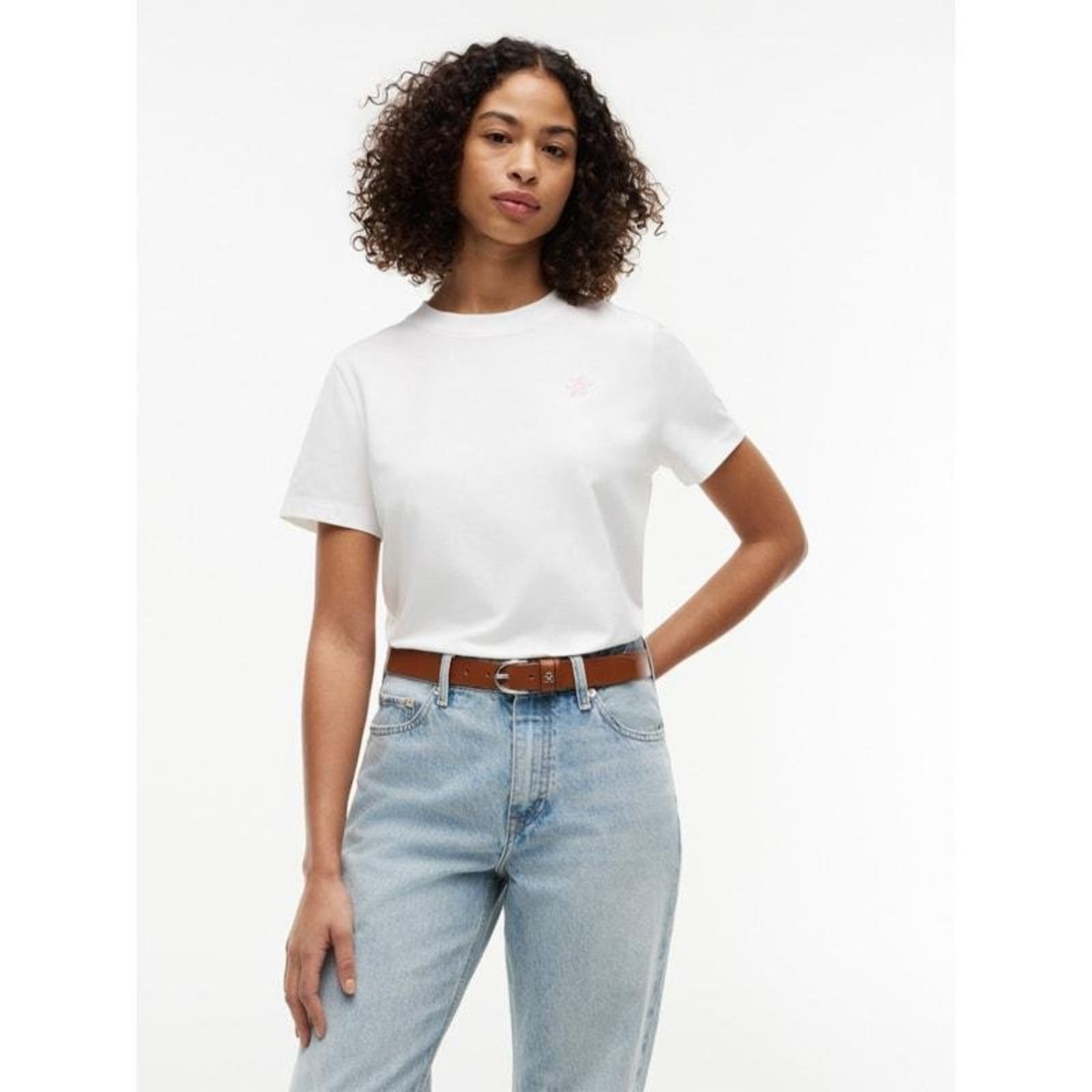 Camisa Th Script Bordado Branco