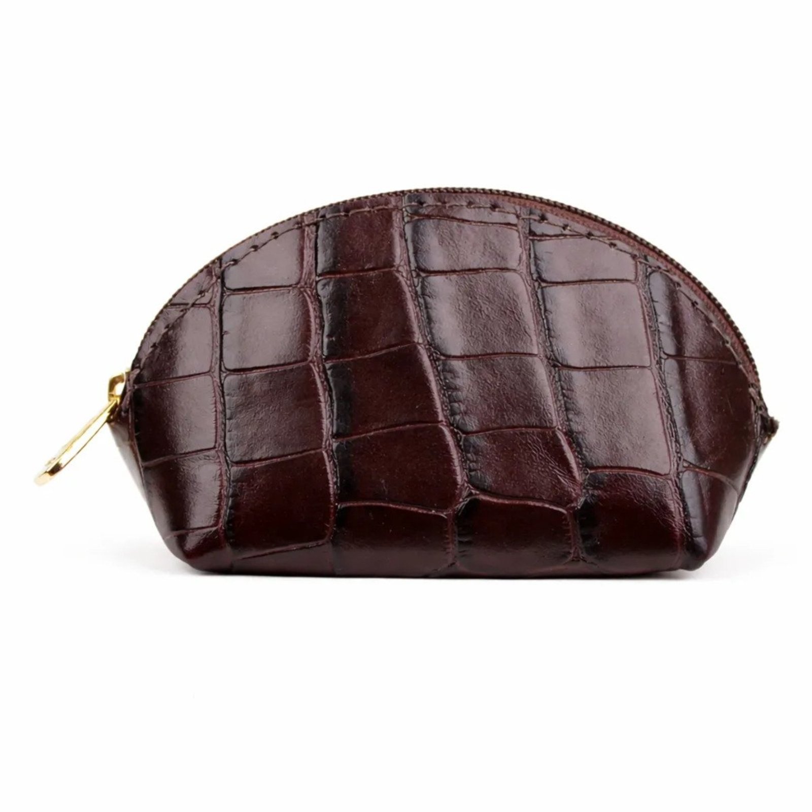 Mini Necessaire Porta Moedas e Objetos em Couro Artlux 3070 Café