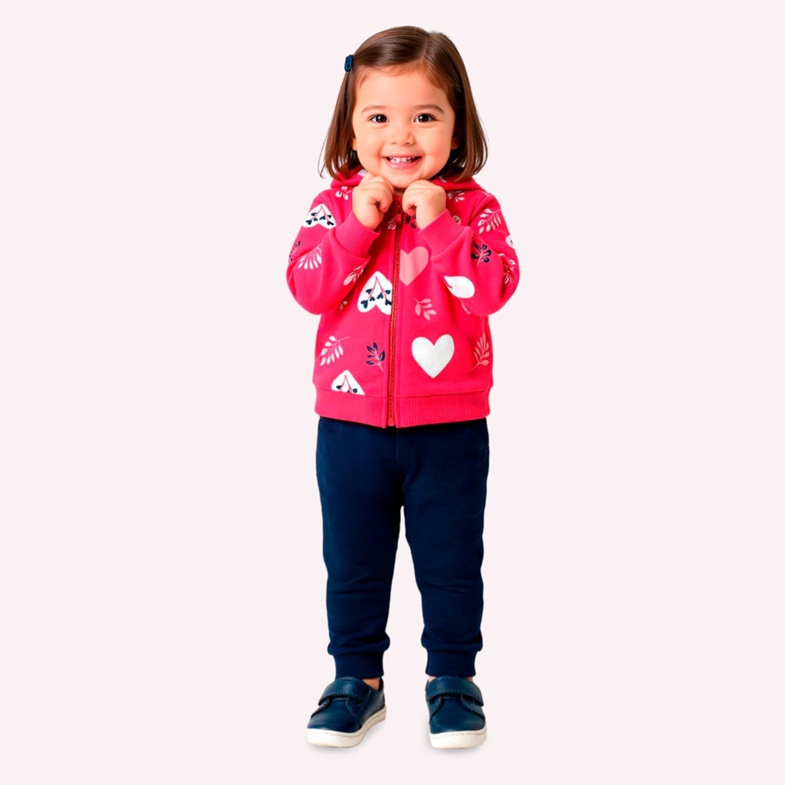 Infantil - Conjunto menina Corações Kyly