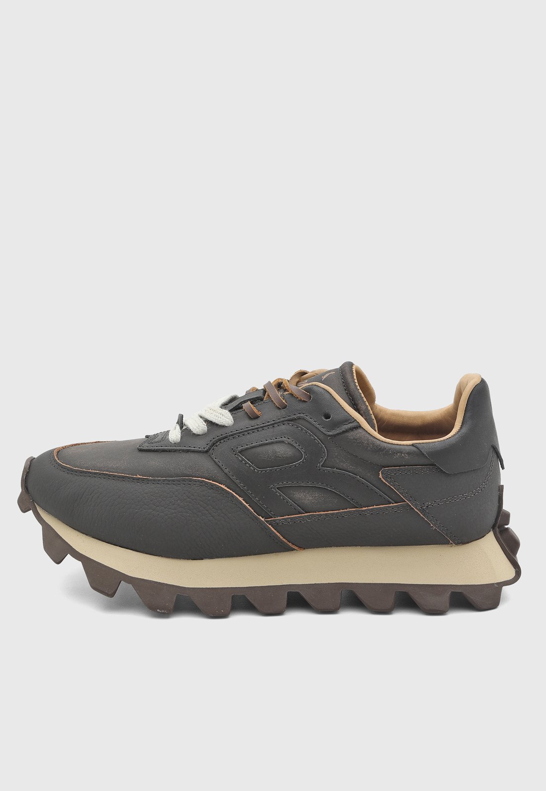 Tênis Masculino Reserva Logo Couro Preto