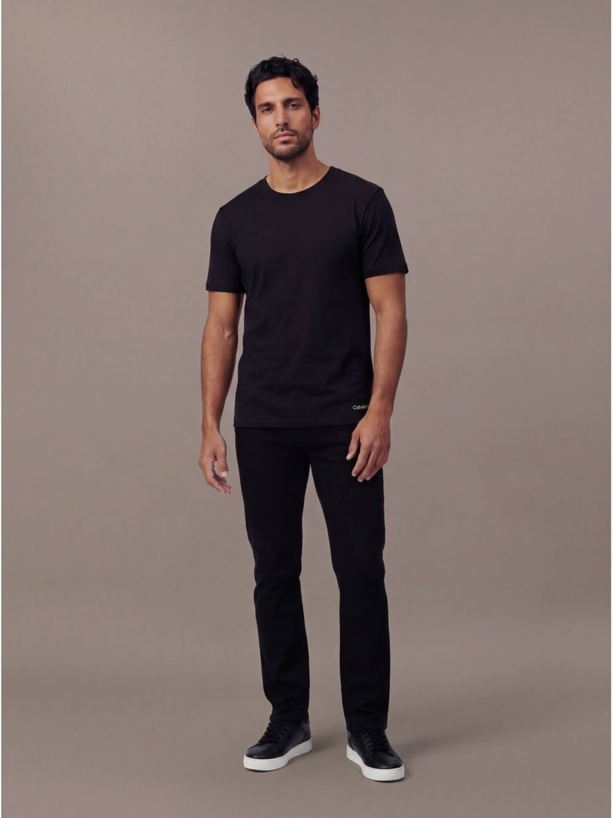 Kit 2 Camisetas Crew-Neck - Preto Calvin Klein Jeans