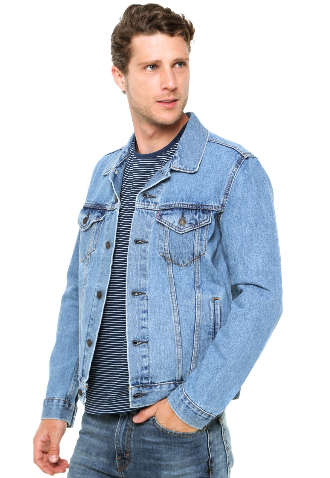 Jaqueta Jeans Levis Delavê Azul