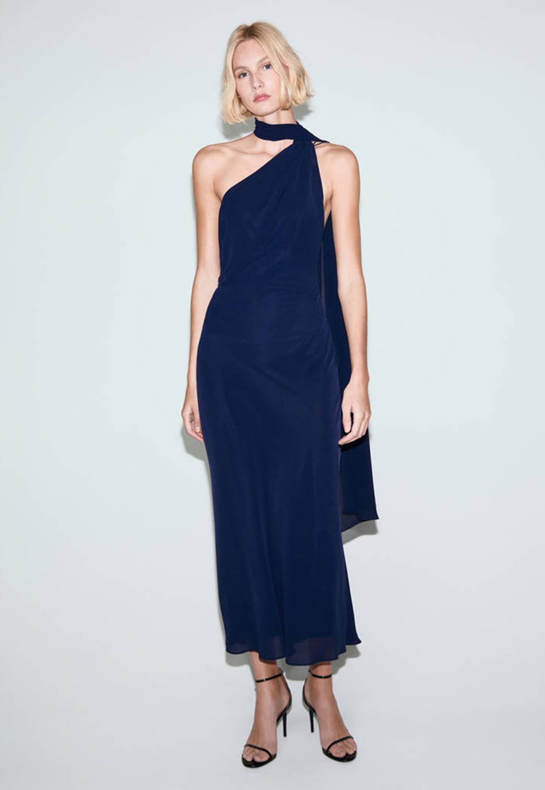 Vestido Feminino Mango Eva Azul Escuro