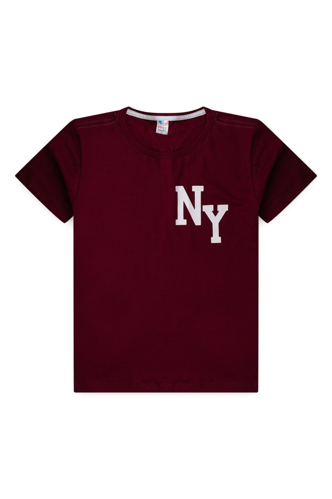Infantil - Camiseta Meia Malha Juvenil Masculina NY