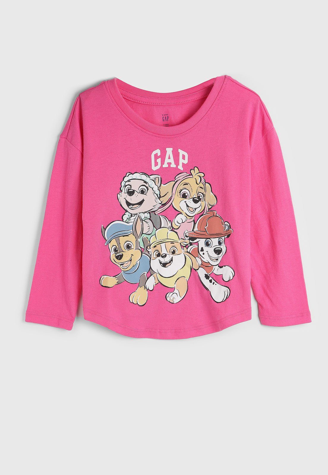 Blusa Manga Longa GAP Patrulha Canina Rosa