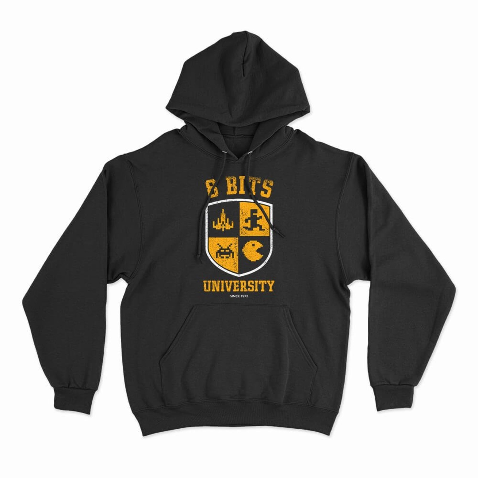 Moletom Com Capuz 8 Bits University - Preto - Casual - Studio Geek