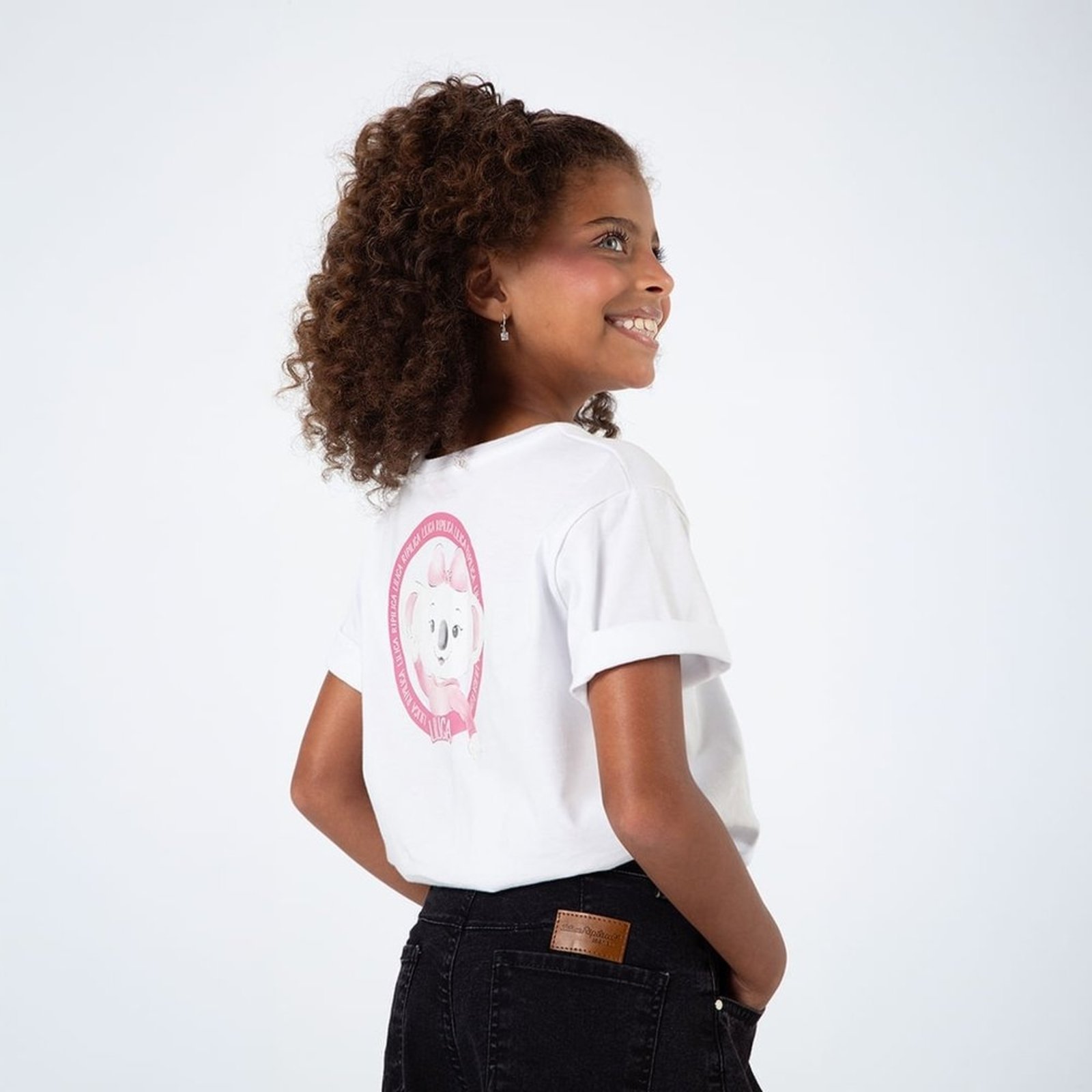 Infantil - Blusa Manga Curta Feminina Lilica Ripilica