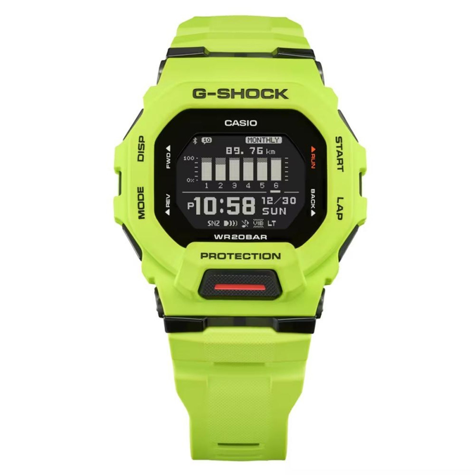Vista 3 Relógio G-Shock GBD-200-9DR verde G-SHOCK verde