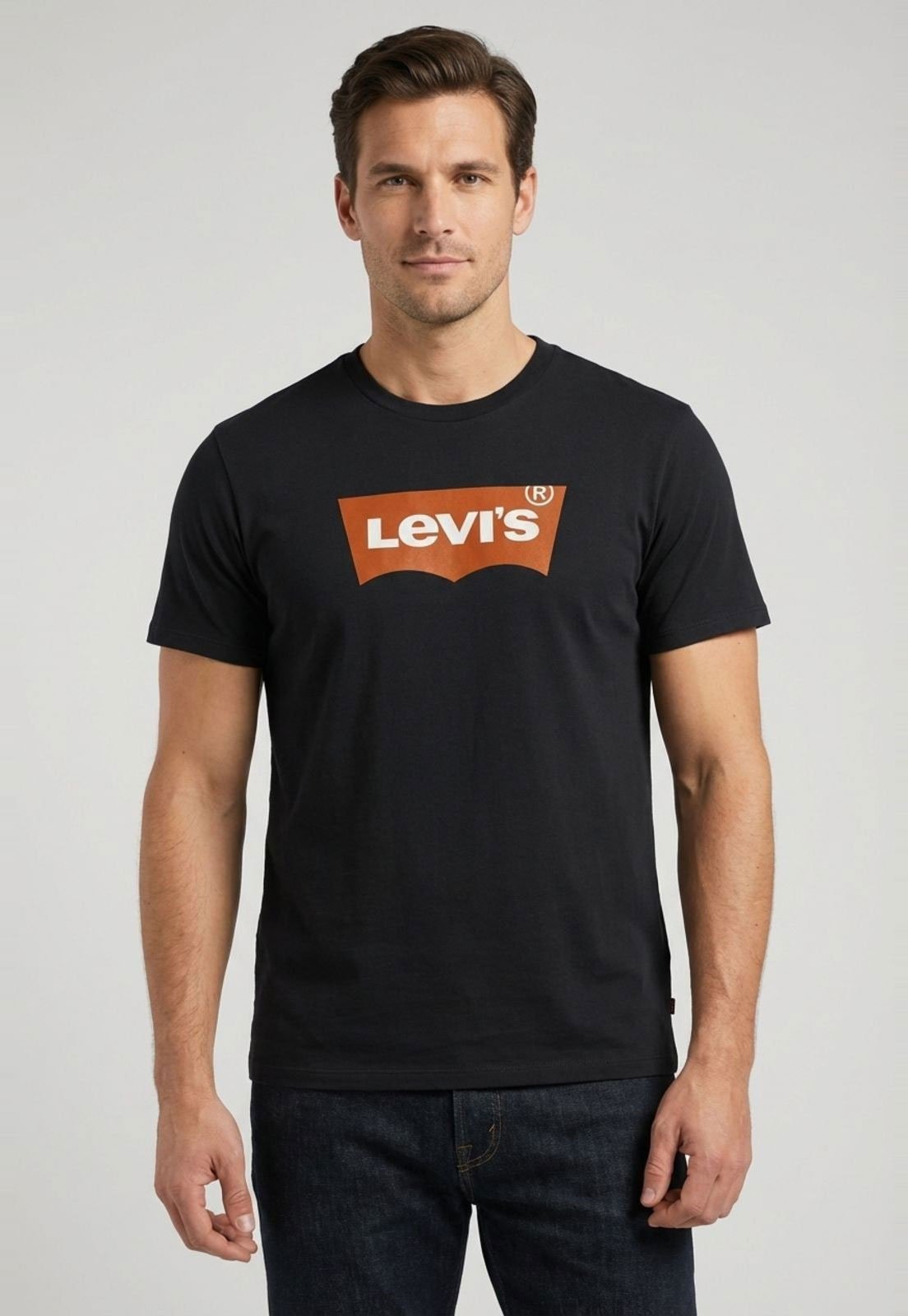 Camiseta Masculina Levis Logo Preta