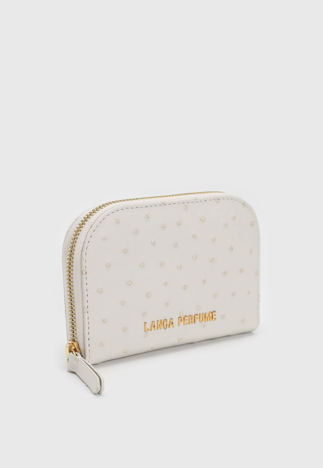 Carteira Feminina Lança Perfume Texturizada Branca