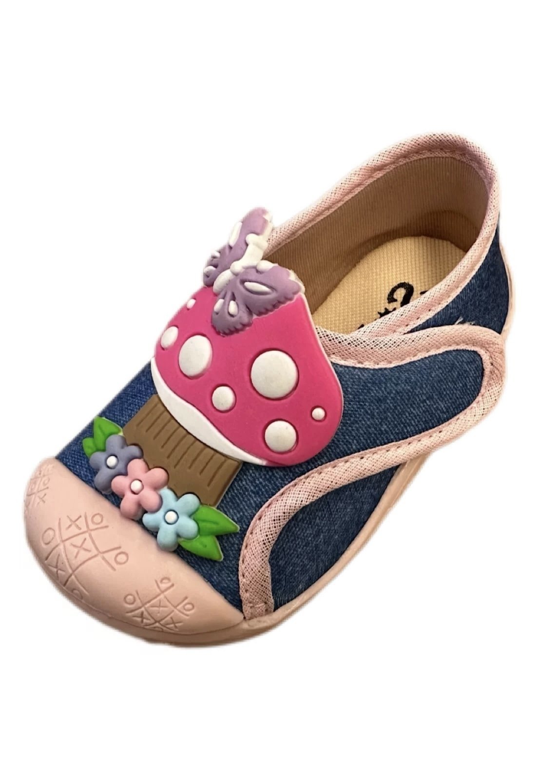 Infantil – Tênis Meia Solzim calce fácil jeans Azul