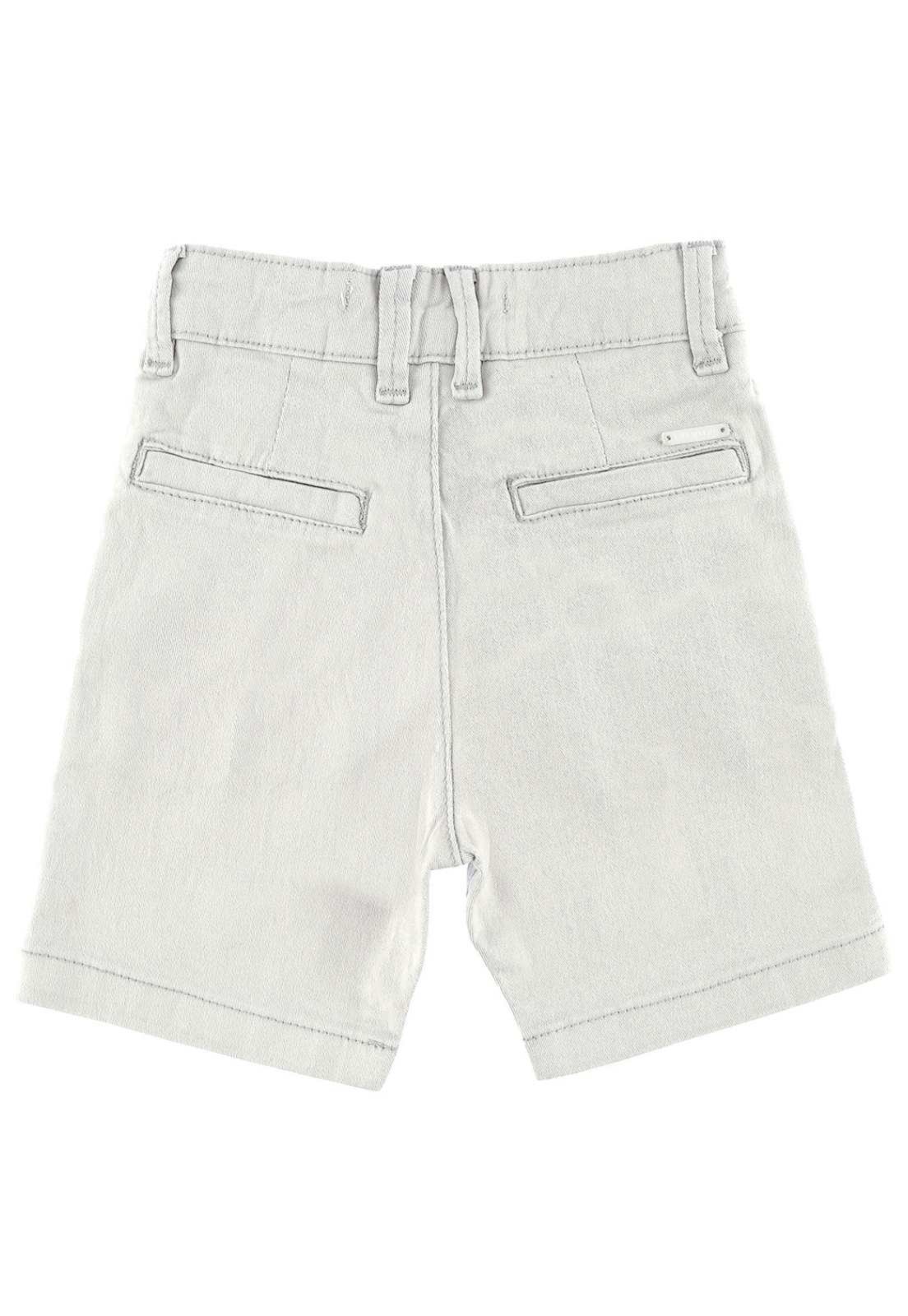 Vista 3 Infantil - Bermuda Alfaiataria Crawling Menino cinza Crawling cinza