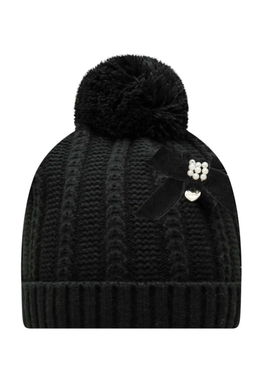 Infantil - Gorro Preto com PomPom Infanti M Preto