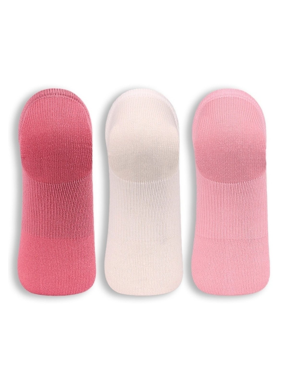 Vista 3 Kit 3 Pares de Meias Invisível Lupo rosa Lupo rosa