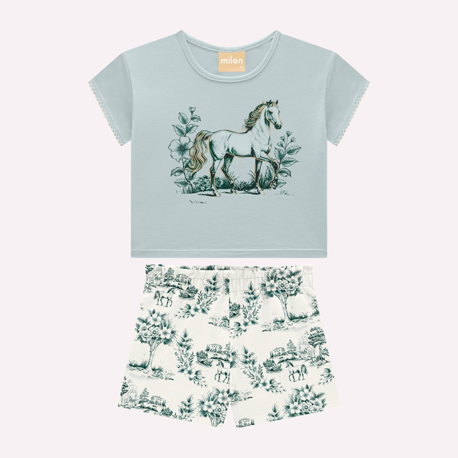 Infantil - Conjunto Menina Cavalo Milon
