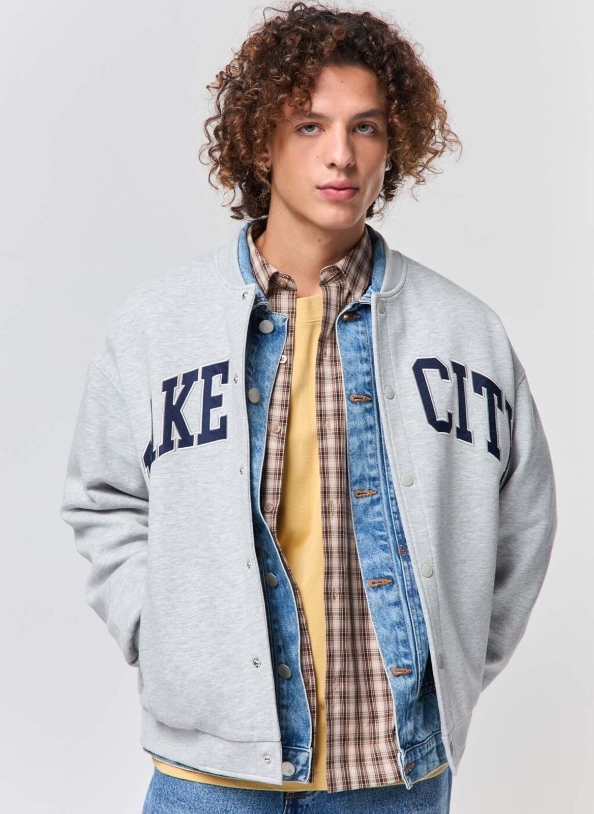 Jaqueta Bomber Moletom College