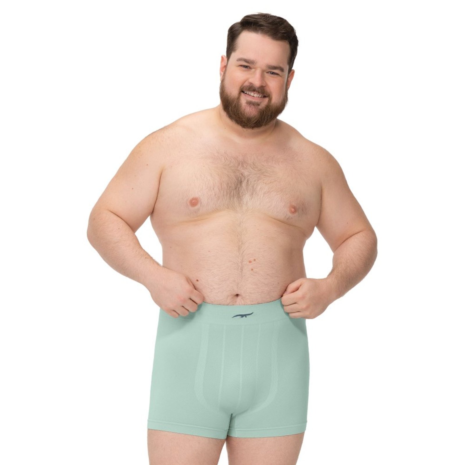 Cueca Boxer Plus Size Lisa Verde