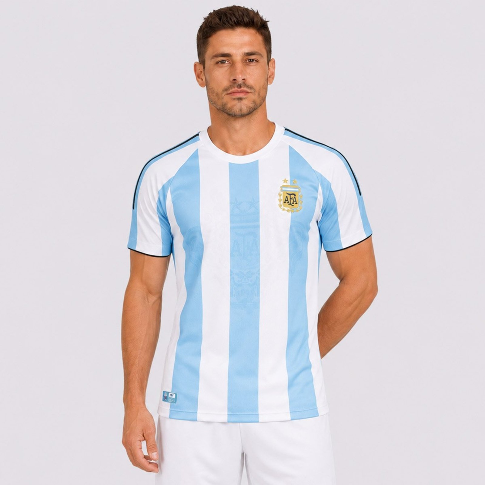 Camisa Argentina Retrô 2008 Listrada