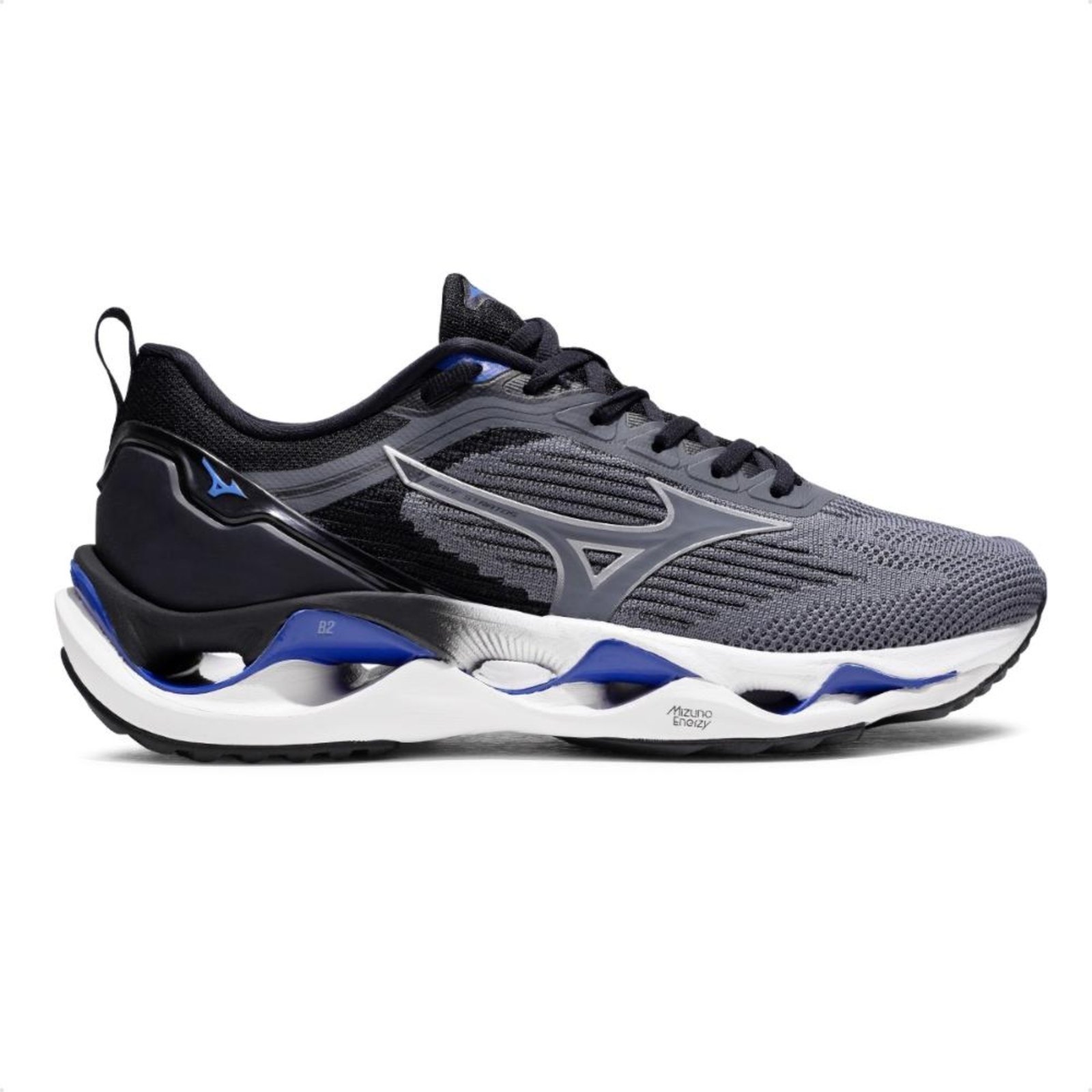 Tênis Mizuno Wave Stratos 3 Unissex Cinza