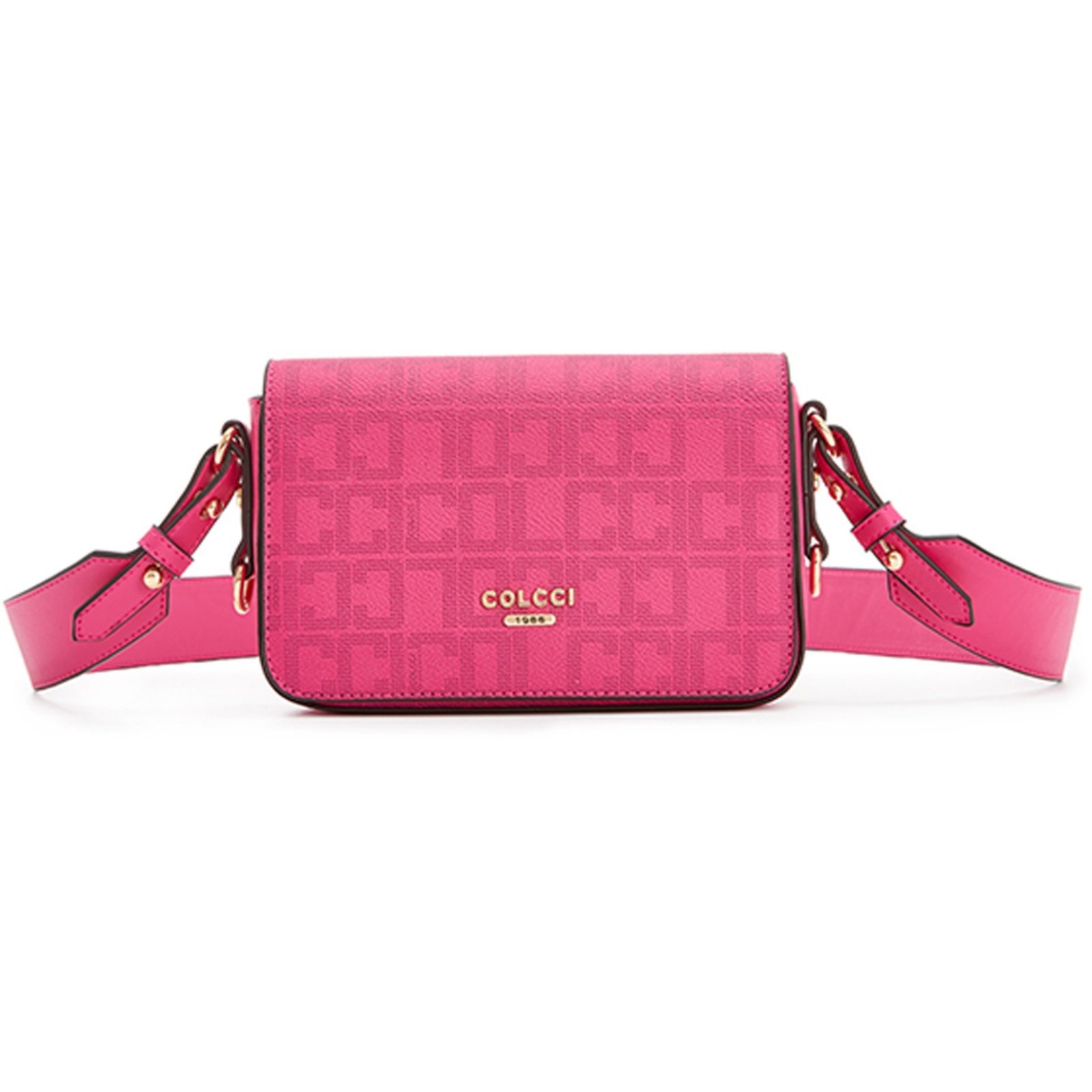 Bolsa Crossbody Colcci Monograma VE24 Rosa Feminino