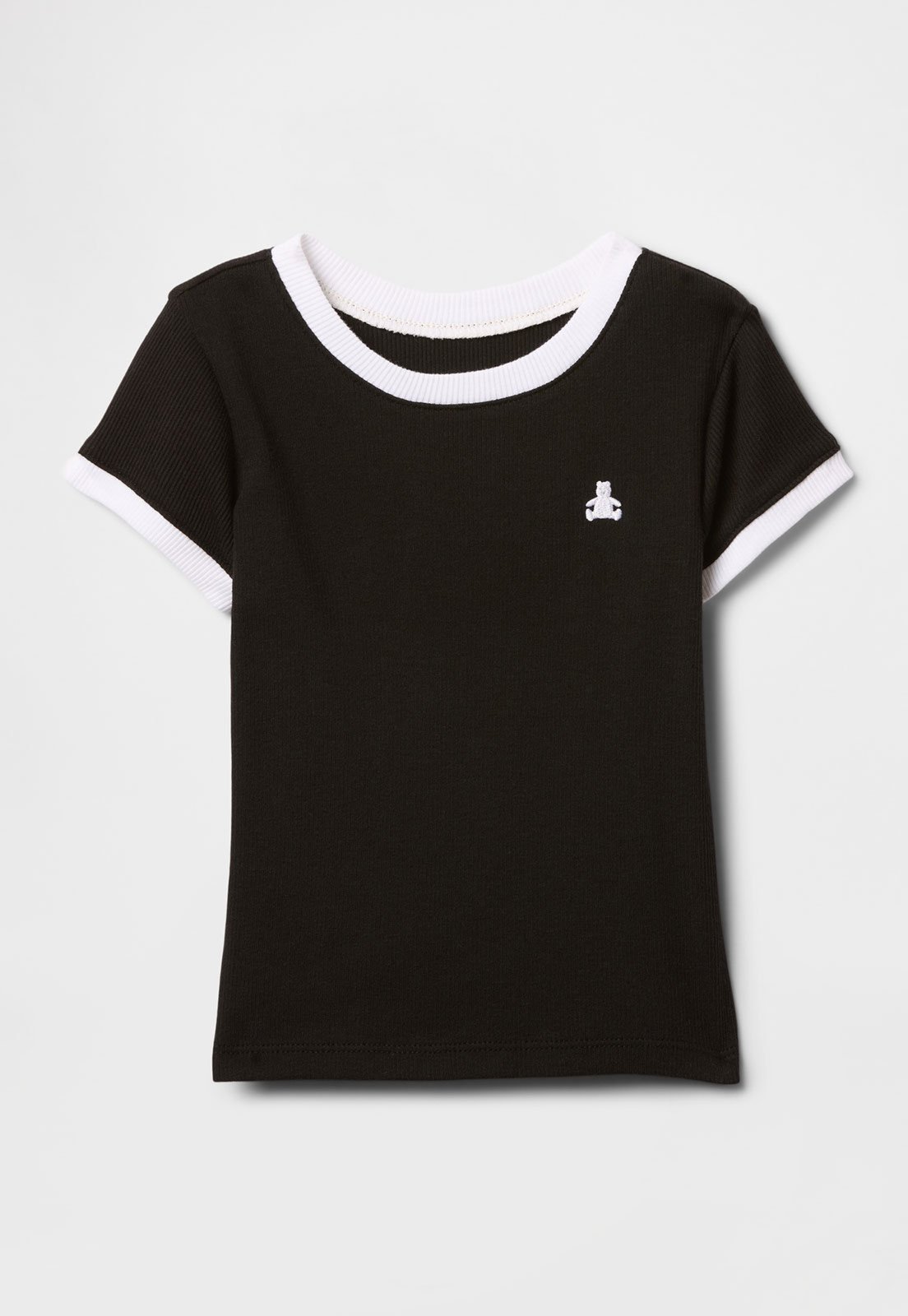 Vista 2 Camiseta GAP Canelada Preta preto GAP preto