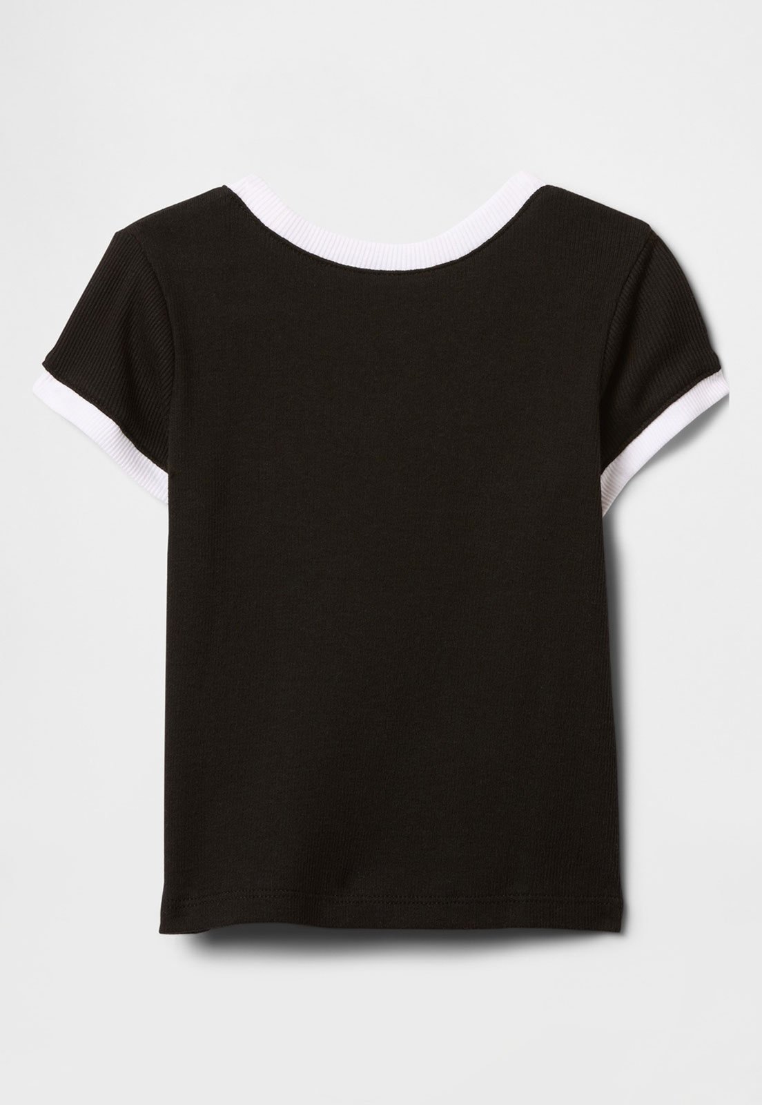 Vista 3 Camiseta GAP Canelada Preta preto GAP preto