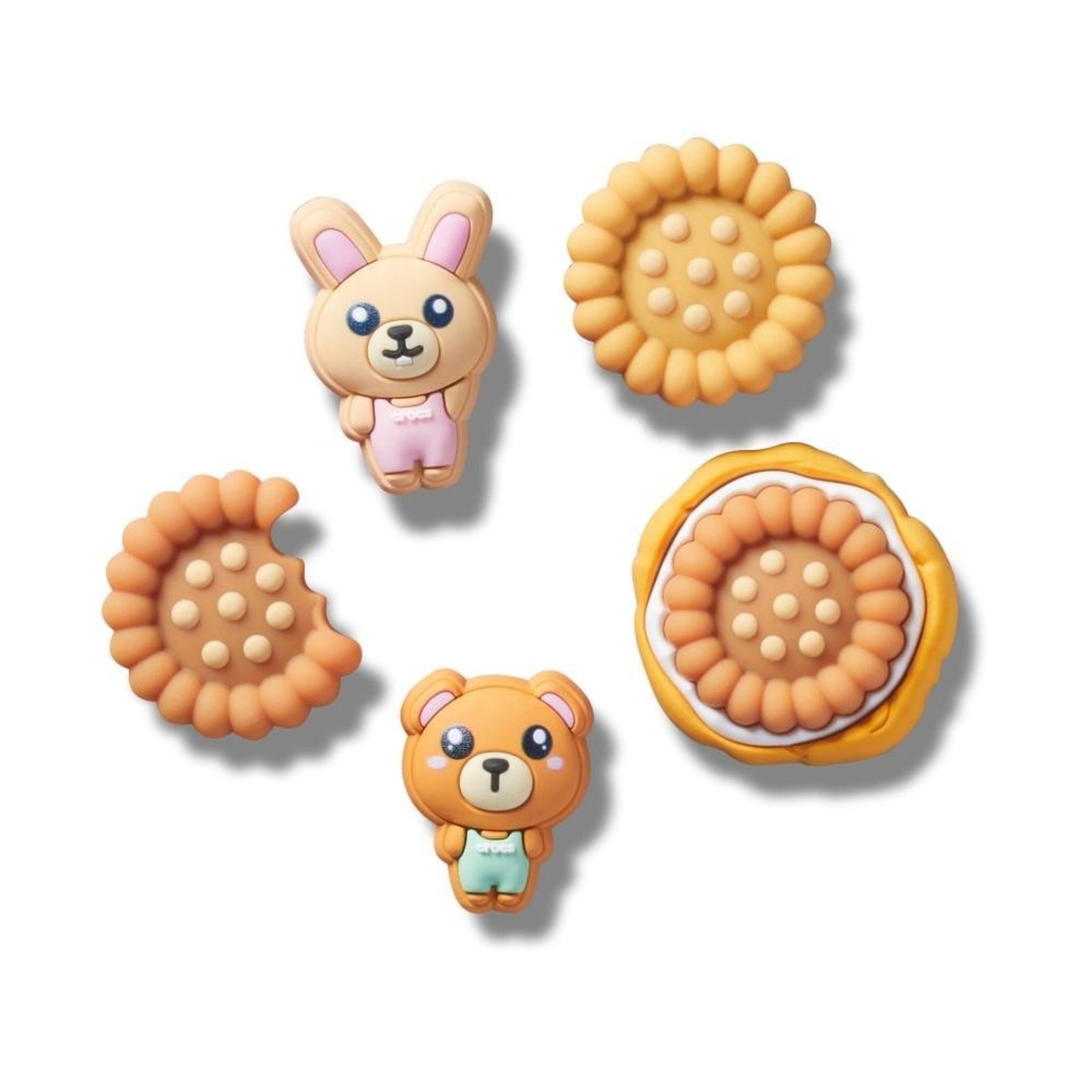 Infantil - Jibbitz™ Cookies Pack Com 5 Peças UNICO Branco