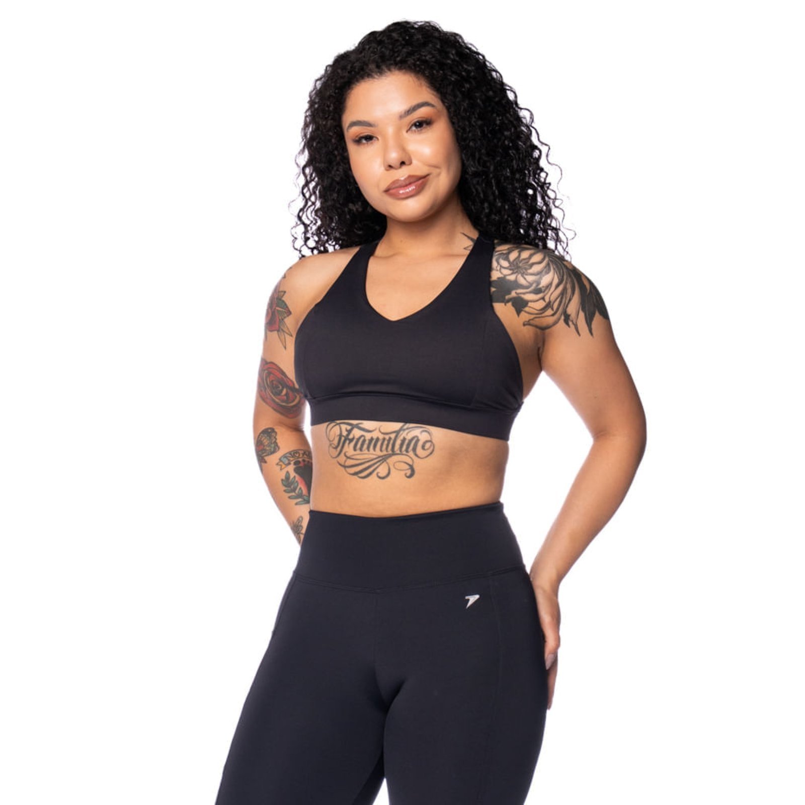 Vista 2 Top Feminino Fila Pocket Life Slim Flow UV50+ preto Fila preto