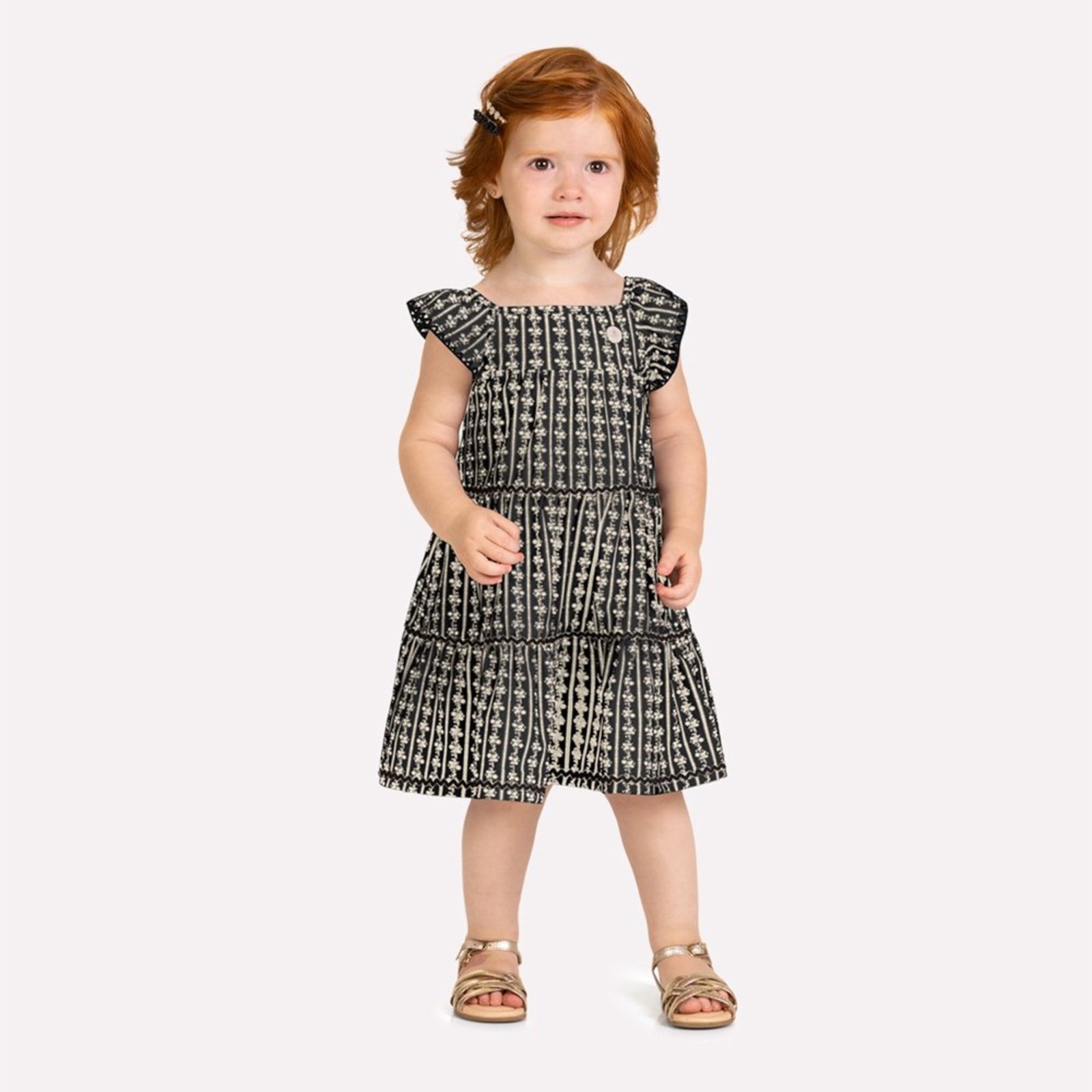 Infantil - Vestido Menina Estampa Milon