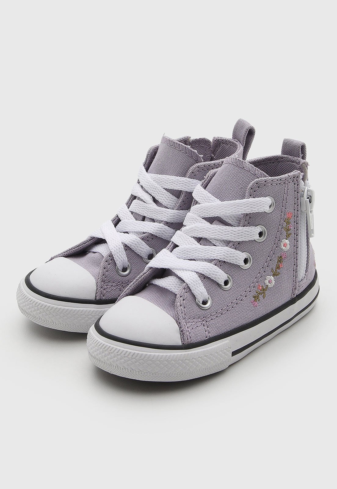 Infantil - Tênis Converse All Star Floral Lilás