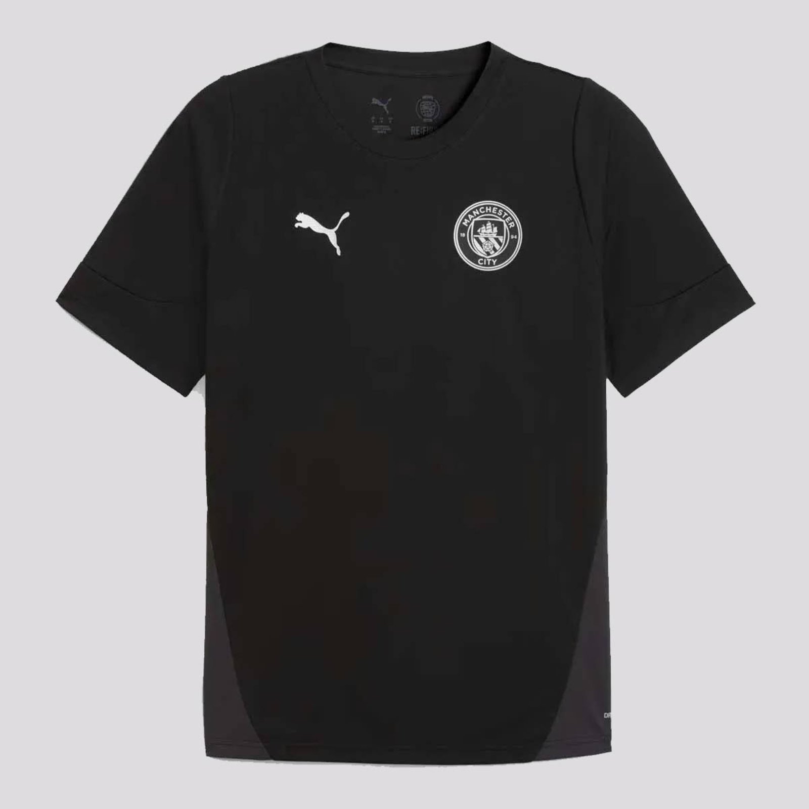 Vista 3 Camisa Puma Manchester City Treino 2026 Preta 9 Haaland preto Puma preto