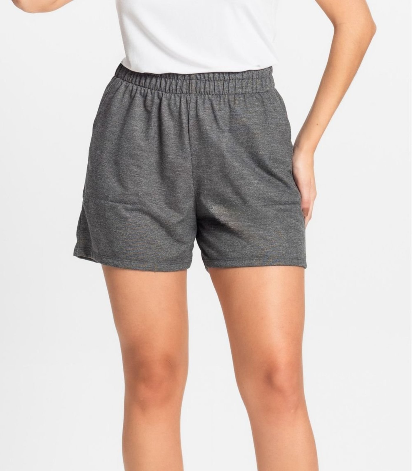 Vista 3 Shorts Moletinho Basic Rovitex Rovitex Básicos cinza Rovitex Básicos cinza