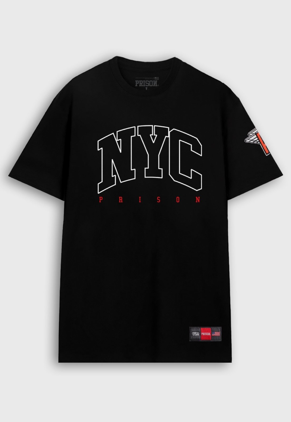 Camiseta New York Logo Prison Preta