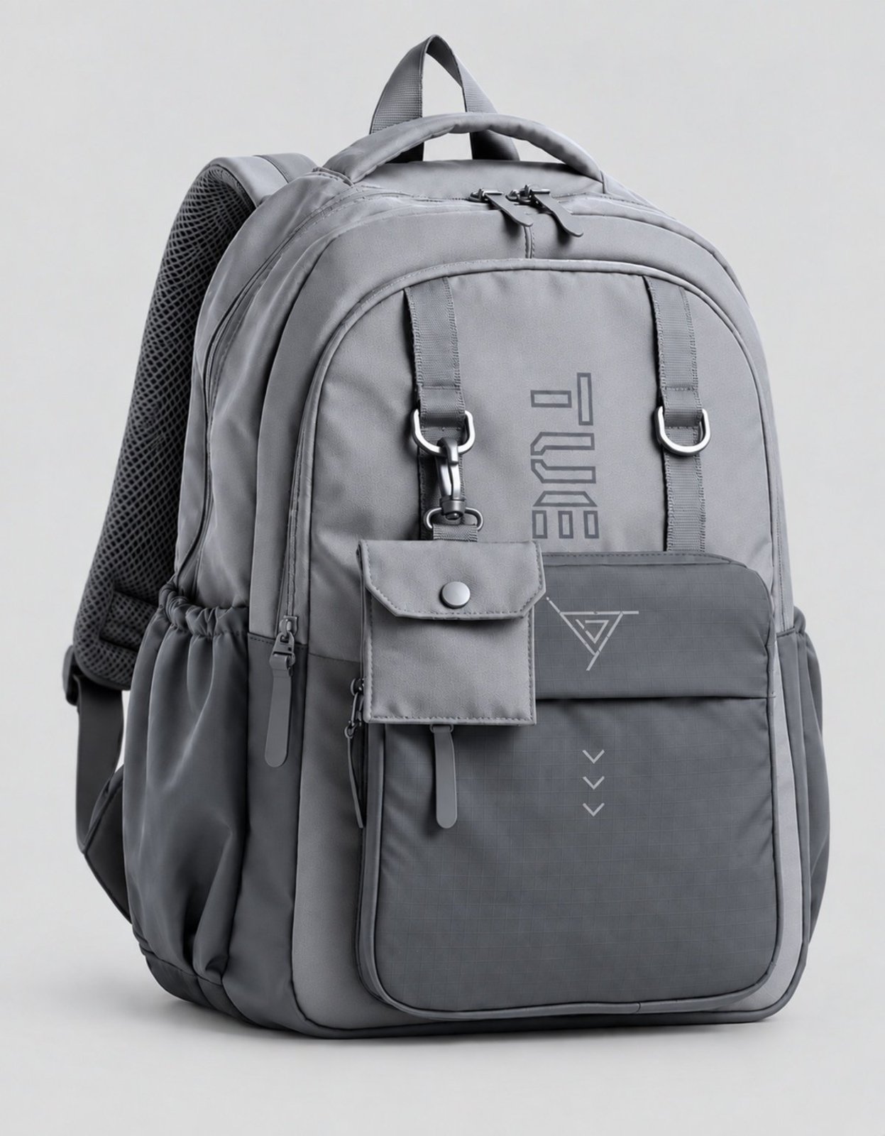 Mochila Masculina Grande Executiva Escolar Reforçada para Notebook Cinza