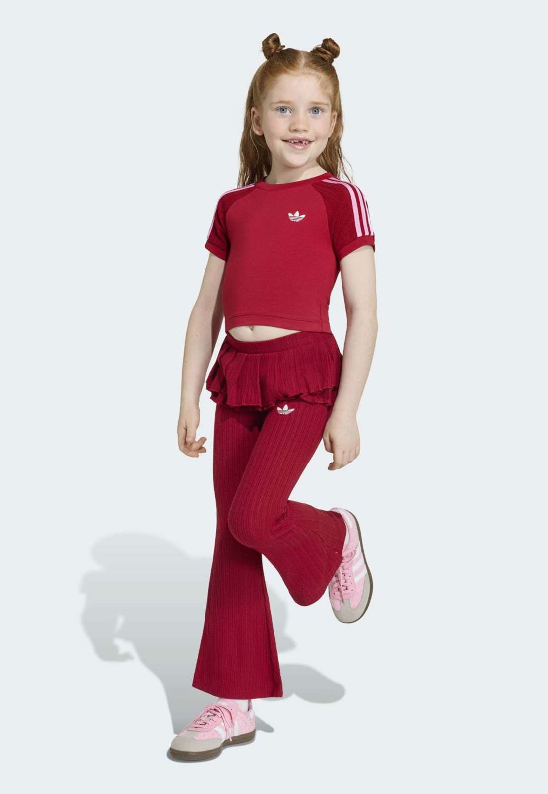 Infantil - Conjunto adidas Originals Três Listras Vermelho