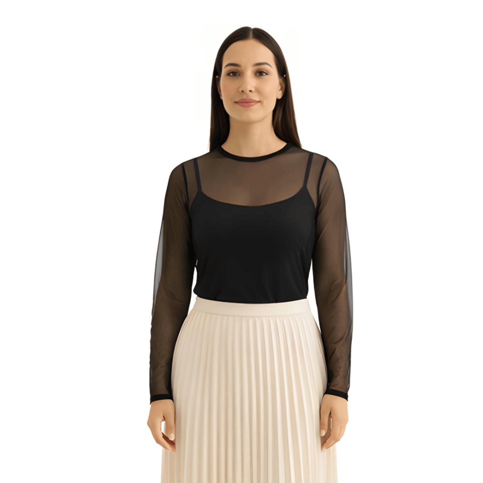 Vista 3 Blusa Regata Feminina Alça Microfibra Underwear Lez a Lez preto Lez a Lez preto