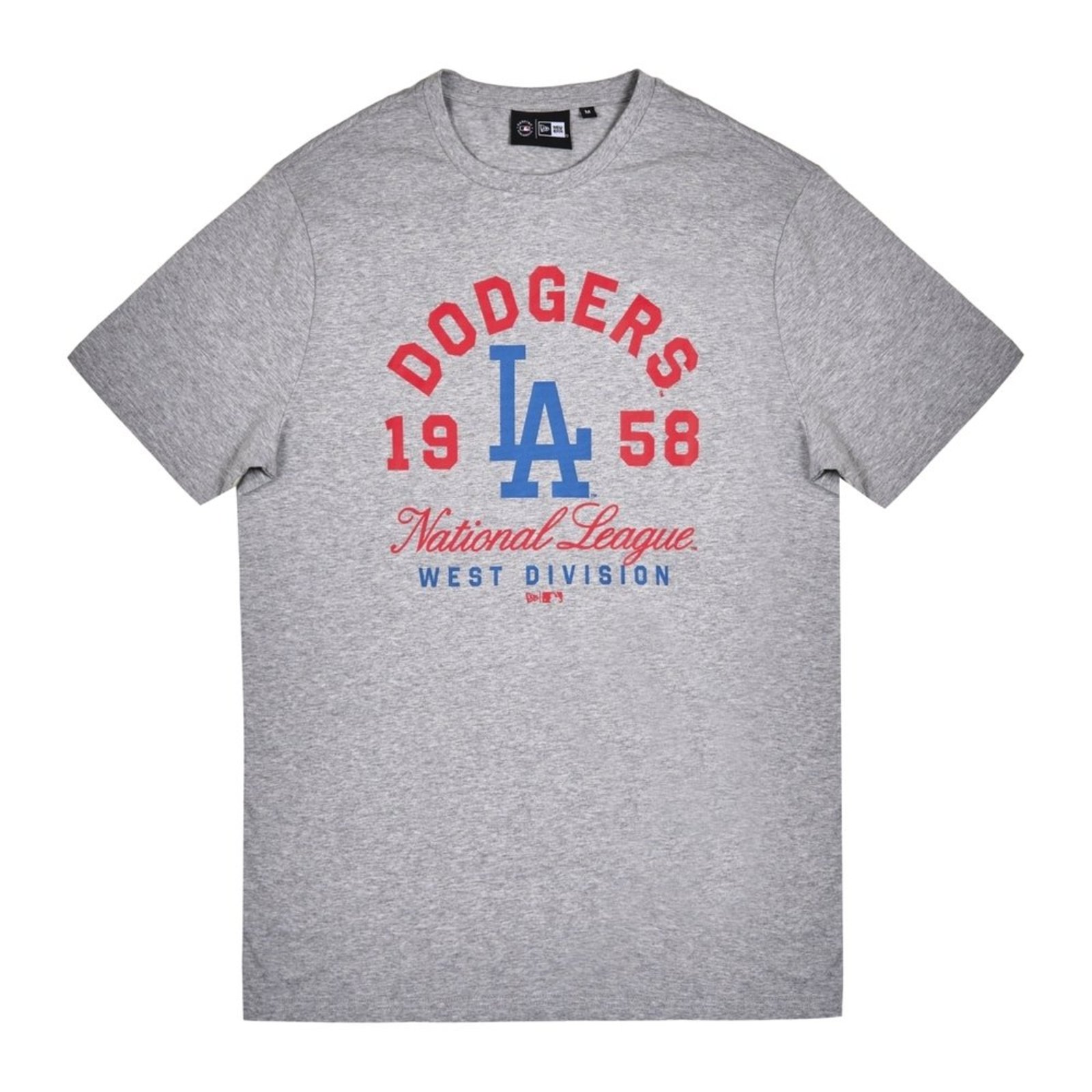 Camiseta New Era Regular Los Angeles Dodgers MLB Cinza