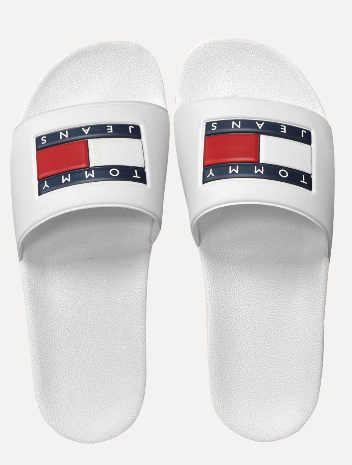Chinelo Tommy Jeans Slide Essential Flag Pool Branco