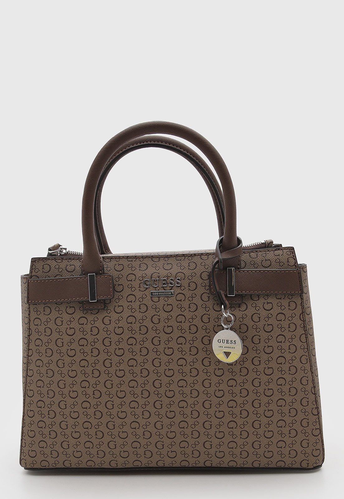 Bolsa Feminina Guess Estampa Logo Marrom