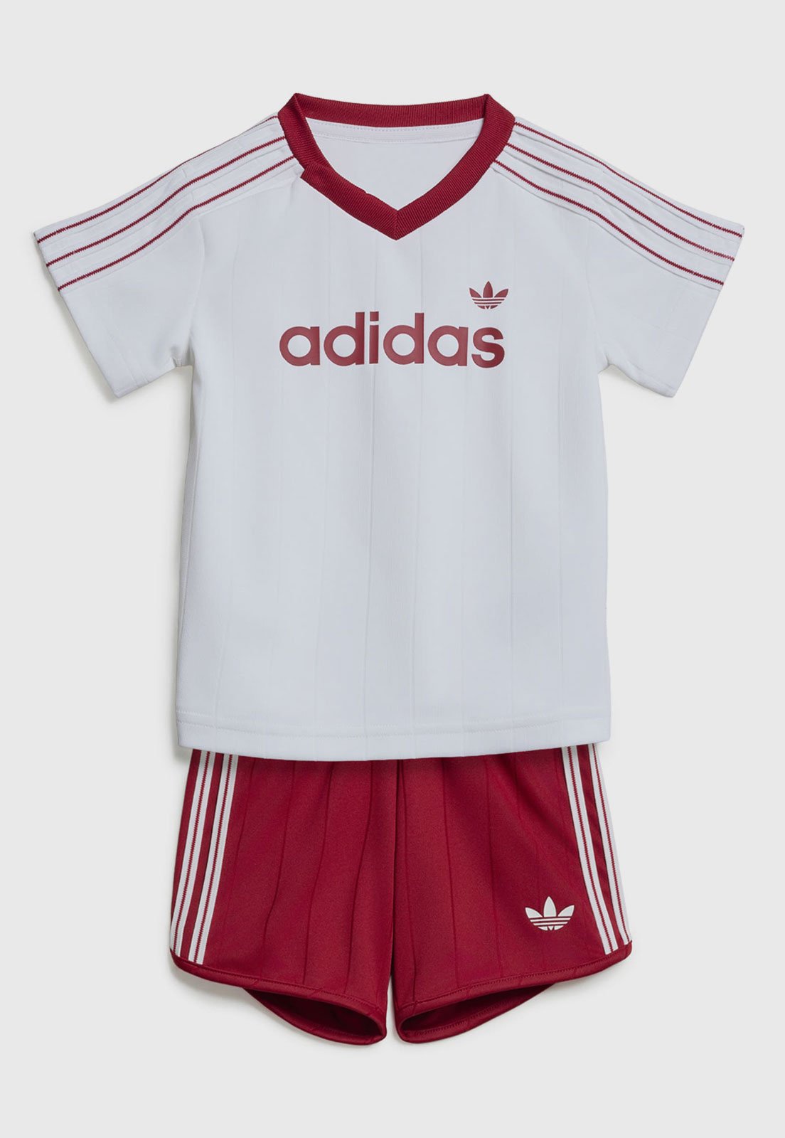Conjunto Curto adidas Originals Listras Sprinter Branco