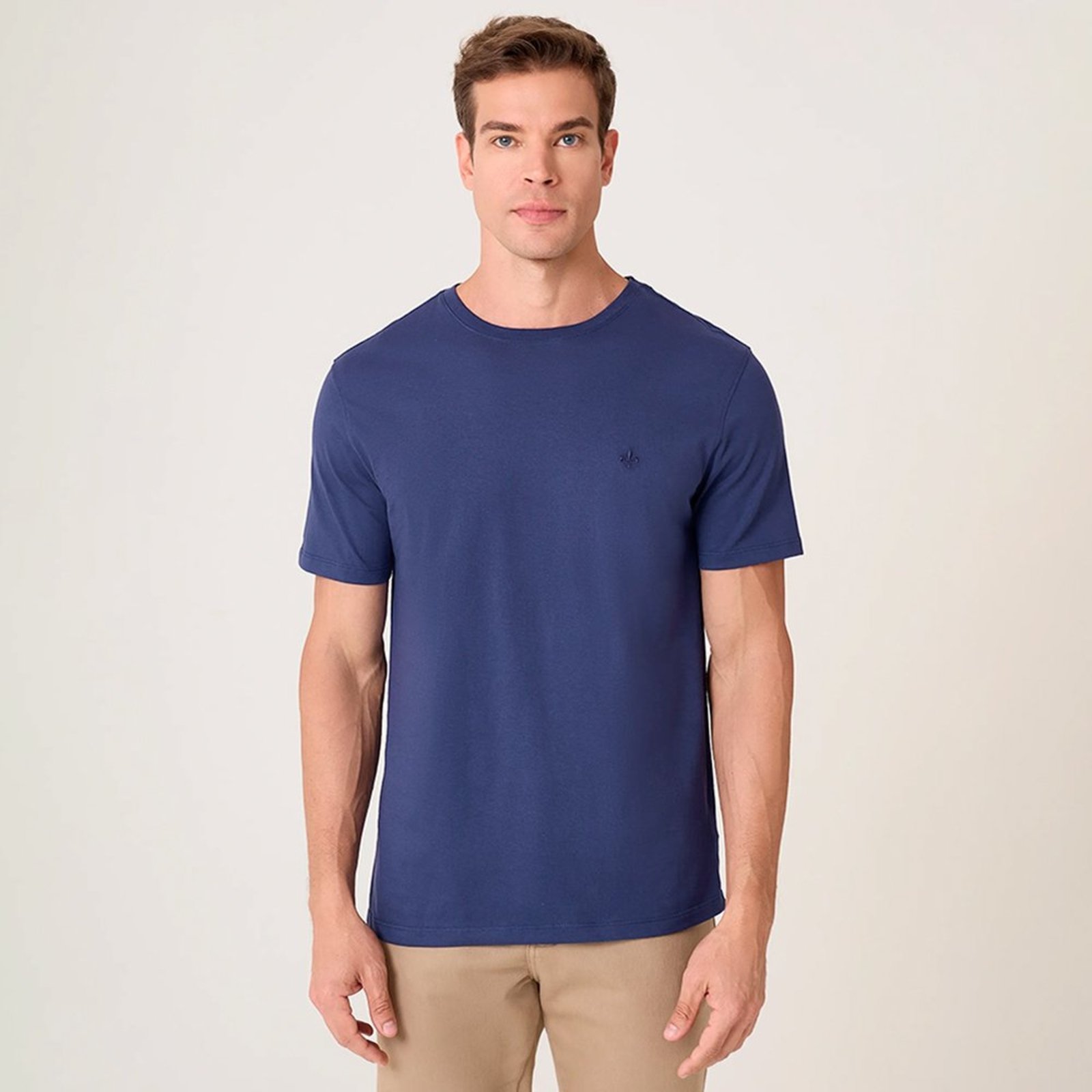 Camiseta Dudalina Essentials Ve27 Azul Masculino