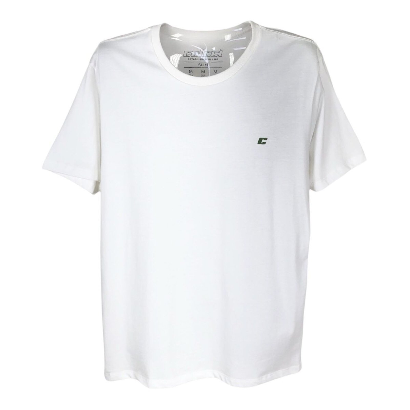 Camiseta Masculina Reta Com Aplicação de Logo Colcci Off