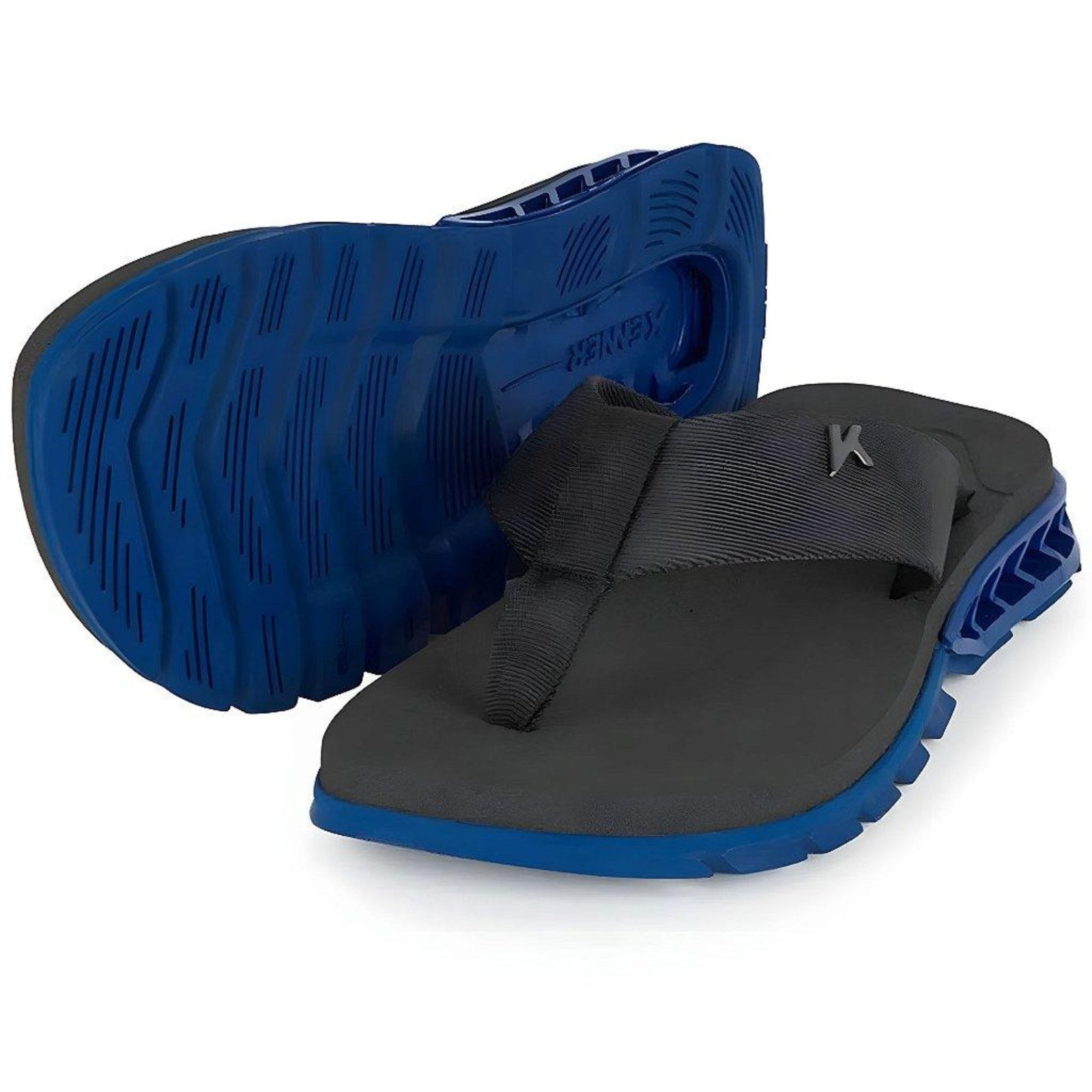 Chinelo Kenner Rakka Masculino Preto e Azul Azul