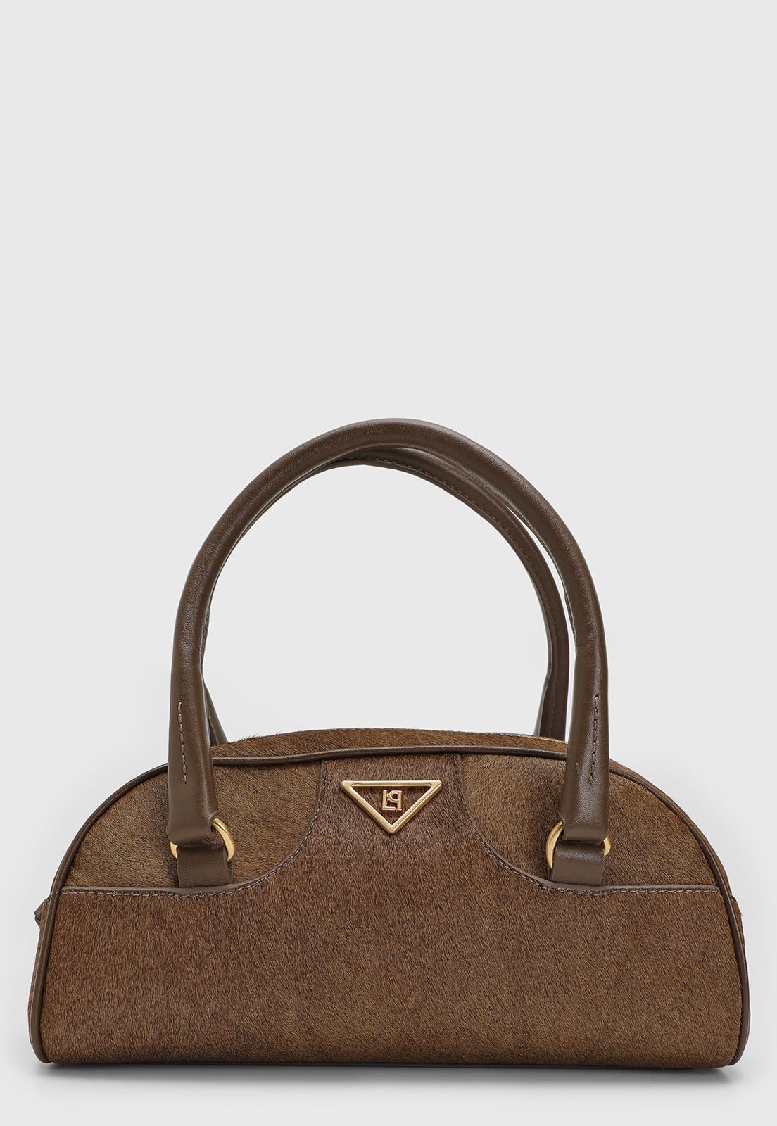 Bolsa Tiracolo Lança Perfume Alça Dupla Marrom