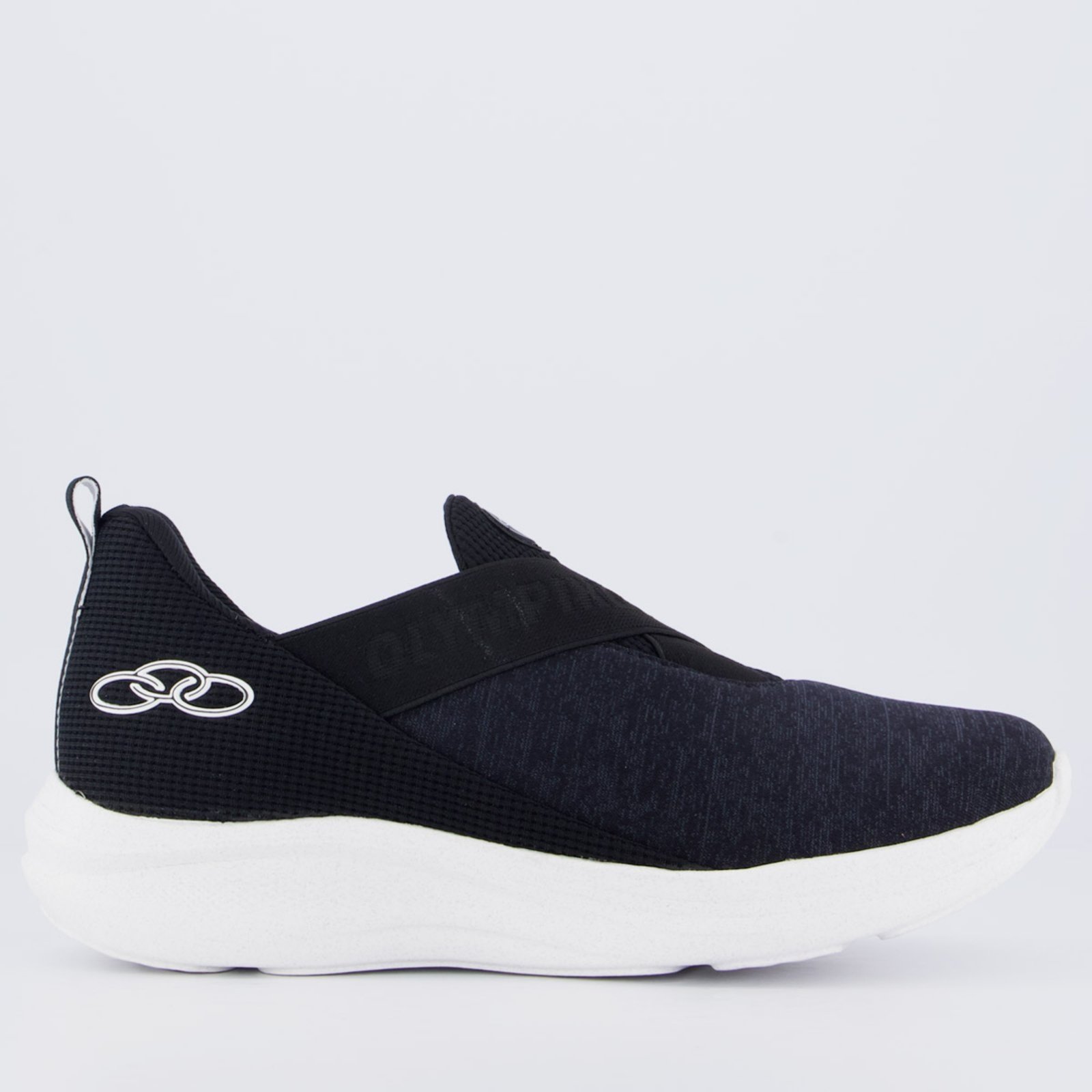 Vista 2 Tênis Olympikus Easy 3 Feminino e Branco preto OLYMPIKUS preto